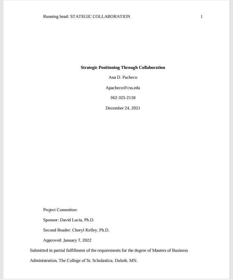 Strategic Positioning Through Collaboration